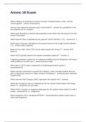 Ammo 18 Exam Questions and Answers