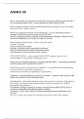 AMMO-18 QUESTIONS AND ANSWERS CORRECT