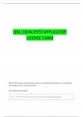 QAL LAWS AND REGS QUESTIONS WITH COMPLETE ANSWERS