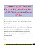 Unit 5 Patho MN551&comma; Unit 4 Patho&comma; Unit3Patho&comma; Unit2 MN551 patho&comma; Unit 1 MN 551 Patho Questions and Answers 100&percnt; Pass