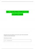QUALIFIED APPLICATOR LICENSE STUDY GUIDE QUESTIONS WITH COMPLETE ANSWERS
