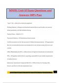 MN551 Unit 10 Exam Questions and Answers 100&percnt; Pass