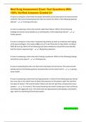 Med Surg Assessment Exam Test Questions With 100&percnt; Verified Answers Graded A&plus;