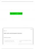 CROSSFIT L1 TEST STUDY QUESTIONS WITH COMPLETE ANSWERS