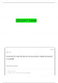 CROSSFIT L3 CCFT STUDY GUIDE QUESTIONS WITH COMPLETE ANSWERS