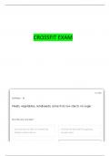 CROSSFIT LEVEL 1 PARTICIPANT HANDBOOK QUESTIONS WITH COMPLETE ANSWERS