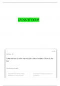 CROSSFIT LEVEL 3 STUDY QUESTIONS WITH COMPLETE ANSWERS
