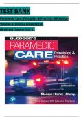 TEST BANK PARAMEDIC CARE- PRINCIPLES & PRACTICE&comma; 5TH EDITION Volume 4 Trauma Emergencies BLEDSOE
