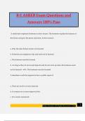 B-1 ASREB Exam Questions and Answers 100&percnt; Pass