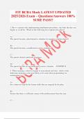 FIT BCBA Mock LATEST UPDATED  2025&sol;2026 Exam &ndash; Questions&sol;Answers 100&percnt; SURE PASS&excl;&excl; 