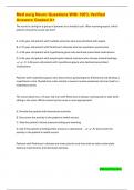 Med surg Neuro Questions With 100&percnt; Verified Answers Graded A&plus;