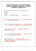 PATH 222 EXAM 2025 &vert; ALL QUESTIONS AND CORRECT ANSWERS &vert; GRADED A&plus; &vert; VERIFIED ANSWERS &vert; NEWEST EXAM