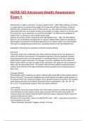 NURS 522 Advanced Health Assessment Exam 1 2025&sol;2026 Questions With Completed & Verified Solutions&period;