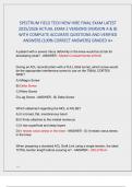 SPECTRUM FIELD TECH NEW HIRE FINAL EXAM LATEST 2025&sol;2026 ACTUAL EXAM 2 VERSIONS &lpar;VERSION A & B&rpar; WITH COMPLETE ACCURATE QUESTIONS AND VERIFIED ANSWERS &lpar;100&percnt; CORRECT ANSWERS&rpar; GRADED A&plus;