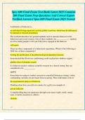 Spce 609 Final Exam Test Bank Latest 2025 Contains  200 Final Exam Prep Questions And Correct Expert  Verified Answers&sol; Spce 609 Final Exam 2025 Newest
