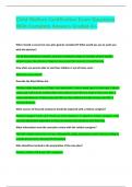 Child Welfare Certification Exam Questions With Complete Answers Graded A&plus;