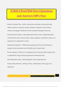 ICRM CRA&sol;CRM Part 4 Questions and Answers 100&percnt; Pass