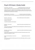 Psych 370 Exam 4 Study Guide Exam Questions With Advanced Answers Graded A&plus;&period;