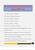Bipolar Disorder Exam Questions and Answers 100&percnt; Pass