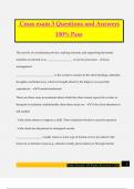 Cmas exam 3 Questions and Answers 100&percnt; Pass