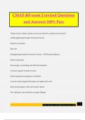 CMAS 465 Exam 1 Review Questions and Answers 100&percnt; Pass