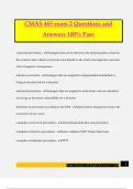 CMAS 465 exam 2 Questions and Answers 100&percnt; Pass