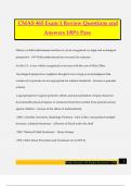 CMAS 465 Exam 1 Review Questions and Answers 100&percnt; Pass