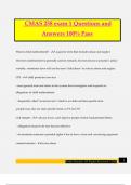 CMAS 258 exam 1 Questions and Answers 100&percnt; Pass