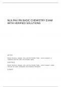 NLN Pax RN Basic Chemistry