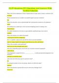 ELFF Questions FF1 Questions And Answers With Verified Solutions