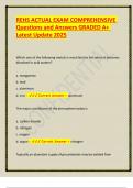 REHS ACTUAL EXAM COMPREHENSIVE Questions and Answers GRADED A&plus; Latest Update 2025&period;
