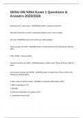 SDSU OB N354 Exam 1 Questions & Answers 2025&sol;2026