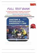 Test Bank for Anatomy and Physiology for Emergency Care 3rd edition by Bryan Bledsoe&comma; Frederic Martini and Edwin Bartholomew All Chapters Latest Update Graded A&plus;