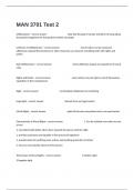  MAN 3701 Test 2 Actual Review Exam Questions Fully Solved&period;
