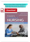 Craven & Hirnle's Fundamentals of Nursing: Concepts and Competencies for Practice, 10th Edition by Christine Henshaw, Renee Rassilyer, Verified Chapters 1 - 43, Complete Newest Version