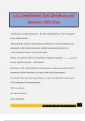GA Constitution Test Questions and Answers 100&percnt; Pass