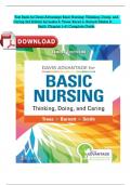Test Bank - Basic Nursing-Thinking&comma; Doing&comma; and Caring&comma; 3rd Edition &lpar;Treas&comma; 2022&rpar;&comma; Chapter 1-41 &vert; All Chapters