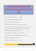 GA Constitution Exemption Test &lpar;UGA&rpar; Questions and Answers 100&percnt; Pass