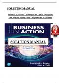 Solution Manual - Business in Action&colon; Thriving in the Digital Enterprise 10th Edition by &lpar;Bovee&rpar;&comma; Chapter 1 - 16 > Download as Pdf File <
