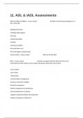 11&period; ADL & IADL Assessments TEST Questions And Answers Guaranteed Success&period;