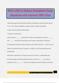 GA History Bundled Exams Questions and Answers 100&percnt; Pass Guaranteed&comma; 