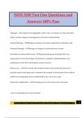 ISDS 3100 Test One Questions and Answers 100&percnt; Pass
