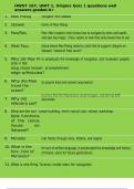 HWST 107&comma; UNIT 1&comma; Origins Quiz 1 questions well answers graded A&plus; 