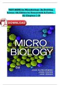 TEST BANK Microbiology An Evolving Science&comma; 6th Edition&comma; John Foster & Joan Slonczewski&comma; All Chapter 1 - 28