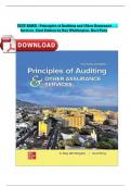 TEST BANK - Principles of Auditing and Other Assurance Services 22nd Edition by Ray Whittington&comma; Kurt Pany&vert; Complete Verified Chapter's