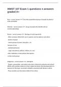 HWST 107 Exam 1 questions n answers graded A&plus;