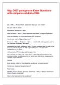 Wgu D027 pathopharm Exam Questions with complete solutions 2025&period;