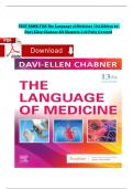 TEST BANK FOR The Language of Medicine 13th Edition by Davi-Ellen Chabner &comma;All Chapters 1-22 Latest Fully Covered Newest 2025 Version