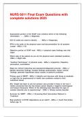 NURS 6011 Final Exam Questions with complete solutions 2025&period;