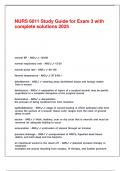 NURS 6011 Study Guide for Exam 3 with complete solutions 2025&period;